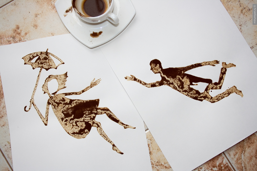 Кофе-арт от Николая Мирумяна. Гадание на кофейной гуще
