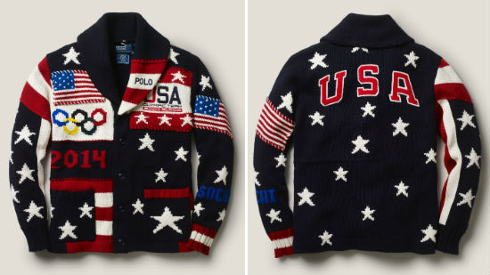 Ugly Cardigans от Ralph Lauren для олимпийской сборной США