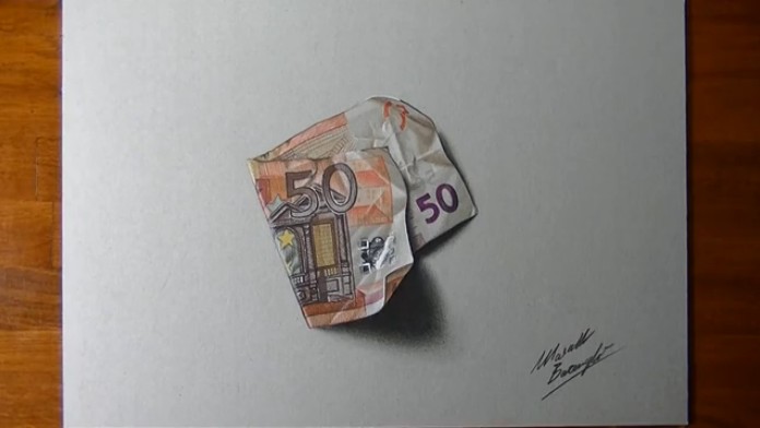 Как нарисовать деньги карандашом поэтапно