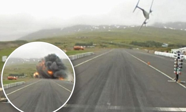 Видео авиакатастрофы в Исландии (2 фото + видео)